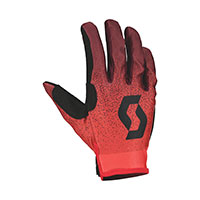 Guanti Scott 350 Dirt Evo Junior Rosso Nero Bimbo