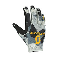 Scott 350 Fury Evo Junior Gloves Grey Yellow Kinder