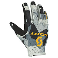 Scott 350 Fury Gloves Camo Grey Yellow