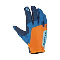 Guanti Scott 350 Race Evo Junior Blu Arancio Bimbo