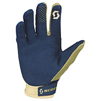 Scott 350 Track Evo Gloves Beige Tan Blue