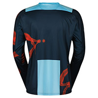 Scott Evo Dirt Jersey Sail Blue Fast Red