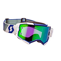 Masque Scott Fury Bleu Vert Chrome Vert