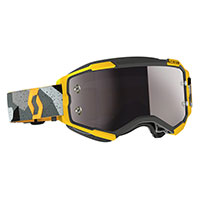 Scott Fury Goggle Camo Grey Yellow Silver Chrome