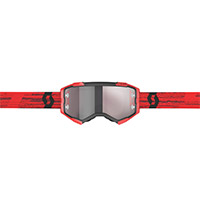 Scott Fury Goggle Dark Red Silver Chrome - 2