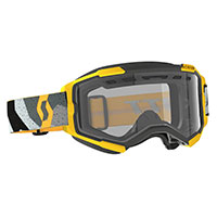 Maschera Scott Fury Enduro camo grigio giallo