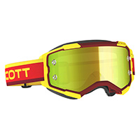 Maschera Scott Fury Heritage rosso giallo specchiato