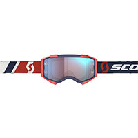 Scott Fury Goggle Red Blue Lens Blue Chrome