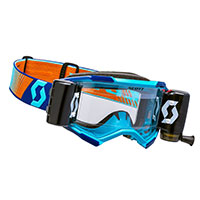 Maschera Scott Fury Wfs Royal Blu Arancio