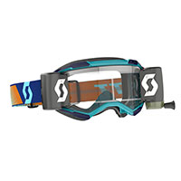 Maschera Scott Fury Wfs Royal Blu Arancio