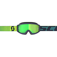 Scott Primal Goggle Blue Yellow Lens Chrome Green - 2