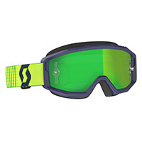 Maschera Scott Primal blu giallo lente verde