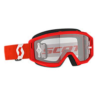 Scott Primal Goggle Red White Clear Lens