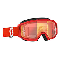 Maschera Scott Primal Rosso Bianco Specchiato