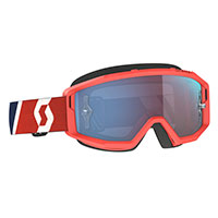 Scott Primal Brille rot blau Objektiv chrom blau