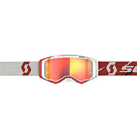 Scott Prospect Goggle Red White Lens Chrome Orange