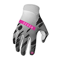 Guanti Seven Mx Zero 25.1 Clash Bianco Rosa