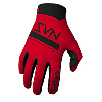 Gants Seven Zero Contour rouge