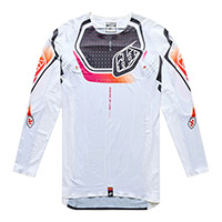 Camiseta Troy Lee Designs SE Ultra LS Proton blanco