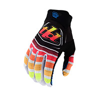 Troy Lee Designs Air Kid Wavez Gloves Black Red Kinder