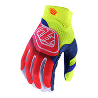 Guantes Troy Lee Designs Air Radian amarillo rojo