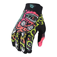 Guantes Troy Lee Designs Air Skull Demon naranja