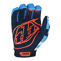 Guantes Troy Lee Designs Air Formula Camo naranja azul