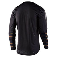 Maillot Troy Lee Designs Gp Pinstripe noir or - 2