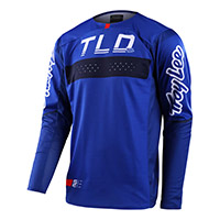 Camiseta Troy Lee Designs Se Pro Grid azul