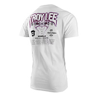 Shirt Troy Lee Designs RB Rampage Static blanco