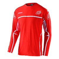 Camiseta Troy Lee Designs Se Ultra Lines rojo