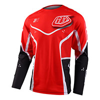 Camiseta Troy Lee Designs Se Pro Radian rojo