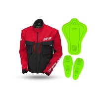 Chaqueta Enduro Ufo Taiga Protectora roja