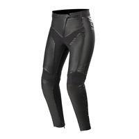 Pantalones de cuero Alpinestars Vika V2 para mujer negro