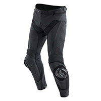 Pantalón de cuero Dainese Delta 4 S/T negro blanco