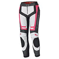 Pantalones de cuero Dama Held Rocket 3.0 blanco rosado