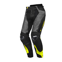 Ixon Vendetta Evo Leather Pants Anthracite Yellow