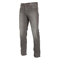 Jeans Klim Unlimited Straight Stretch Grigio Steel