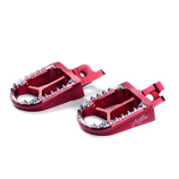 Pedane Poggiapiedi Kite Suzuki Rmz 250 10-16 Rmz 450 10 & 12-16 Rosso