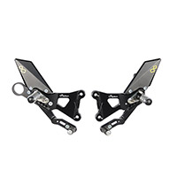 Estriberas traseras plegables Lightech S1000RR 2009