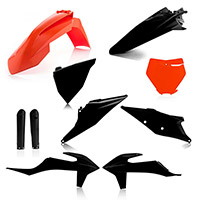 Kits de plástico Acerbis SX / SXF 2019 negro naranja