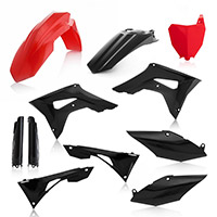 Kit Plastique Acerbis Honda Crf 250/450r Rouge Noir