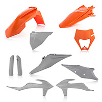 Acerbis Exc/exc-f 2020 Plastics Kit Orange Grey