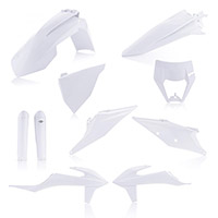 Kit Plasticos Acerbis EXC / EXC-F 2020 blanco 2