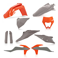 Acerbis Exc/exc-f 2020 Plastics Kit Grey Orange
