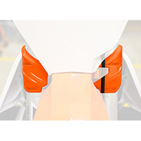 Protector Placa Horquilla Acerbis F-Rock naranja - 2