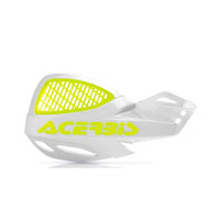 Acerbis Handguards Mx Unico Vented White/yellow Fluo Color 