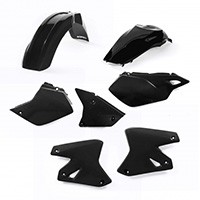 Kit Complet Acerbis Plastique Noir 0007586 Pour Kawasaki Klx 400 03/04 Et Suzuki Drz 400/400e 00/12