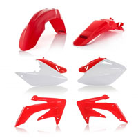 Acerbis Full Kit Plastic Black And Red 0008098 For Honda Crf 250 X 04/17