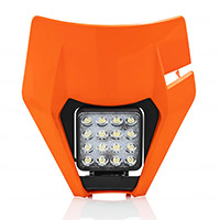 Maschera Faro Acerbis Vsl Ktm 17 Arancio